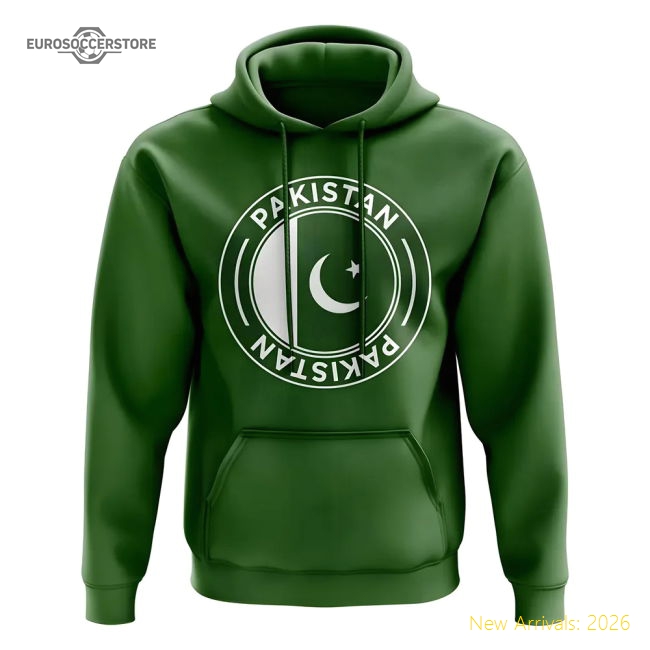 Pakistan Football Badge Hoodie (Green)-Vantage Point Soccer