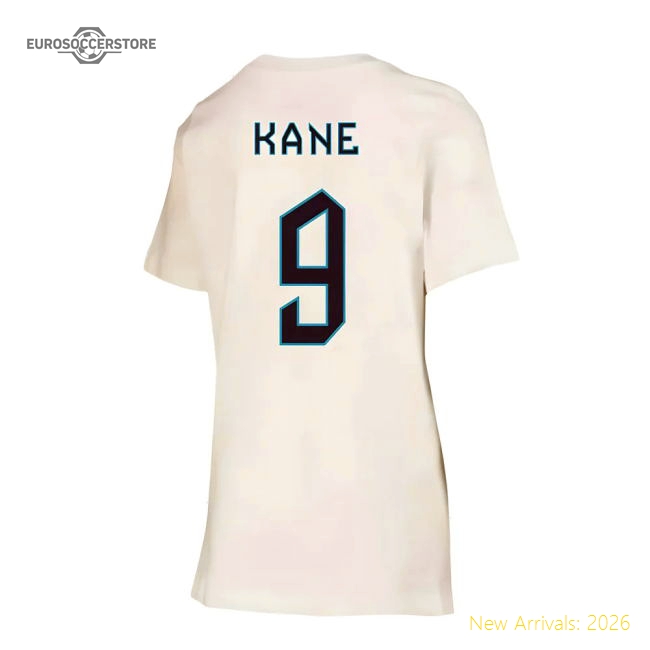 2022-2023 England Crest Tee (White) - Kids (Kane 9)-Vantage Point Soccer