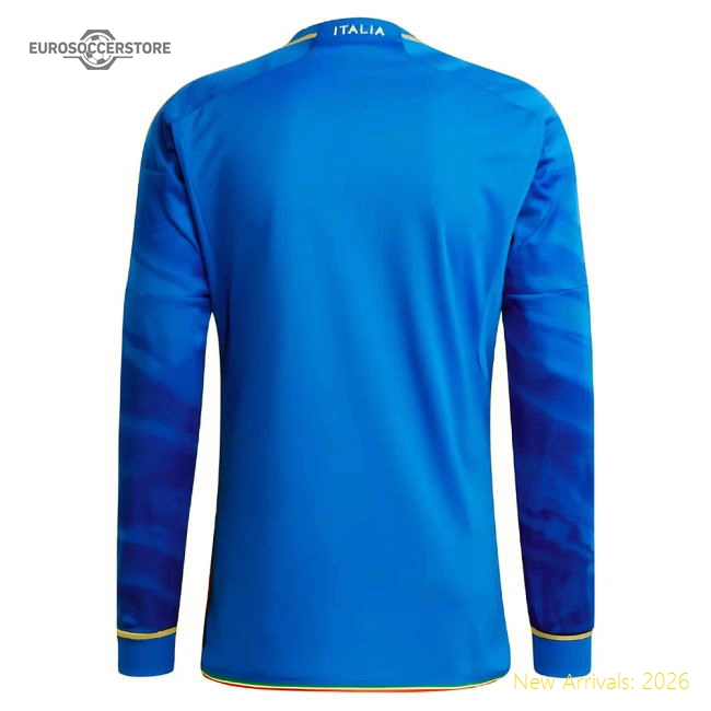 2023-2024 Italy Home Long Sleeve Shirt-Vantage Point Soccer