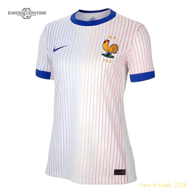 2024-2025 France Away Shirt (Womens)-Vantage Point Soccer