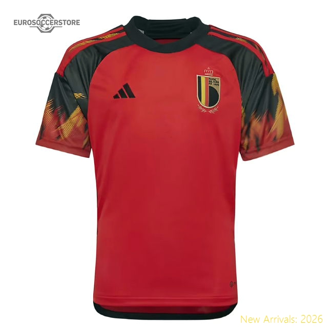 2022-2023 Belgium Home Shirt (Kids) (Your Name)-Vantage Point Soccer