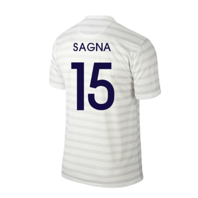 France 2014-15 Away Shirt ((Excellent) M) (Sagna 15)-Vantage Point Soccer