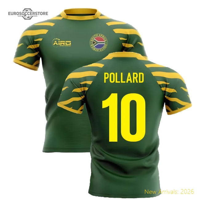 2025-2026 South Africa Springboks Home Concept Rugby Shirt (Pollard 10)-Football Shirts Shop