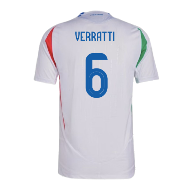 2024-2025 Italy Authentic Away Shirt (VERRATTI 6)-Vantage Point Soccer