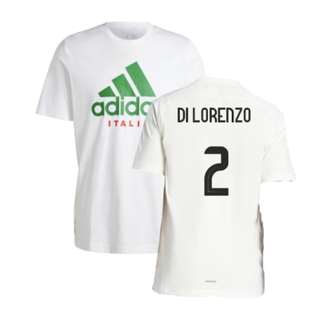 2024-2025 Italy DNA Graphic Tee (White) (DI LORENZO 2)-Vantage Point Soccer