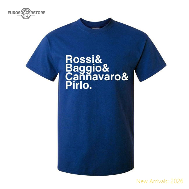 Italy Football Legends T-shirt (blue)-Vantage Point Soccer