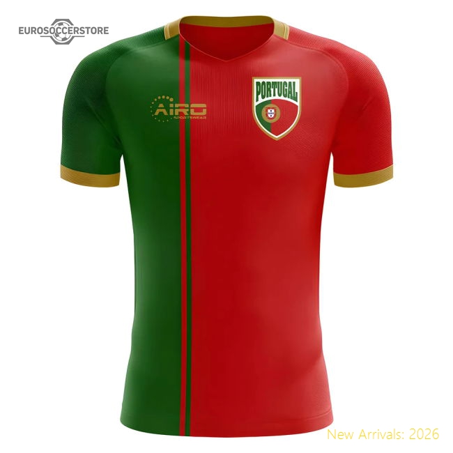 2025-2026 Portugal Flag Home Concept Football Shirt (Ronaldo 7) - Kids-Vantage Point Soccer