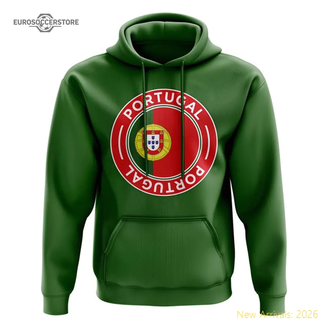 Portugal Football Badge Hoodie (Green)-Vantage Point Soccer