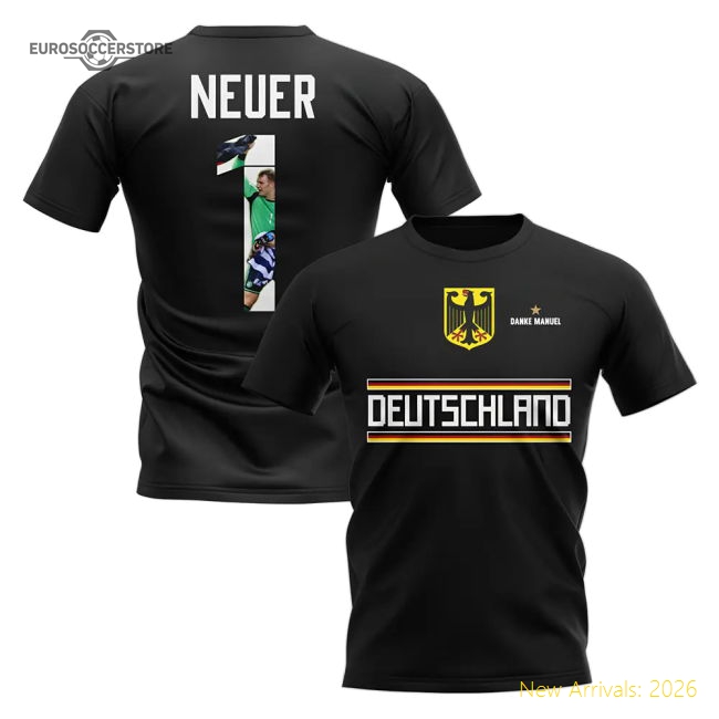 Danke Neuer Germany T-Shirt (Black)-Vantage Point Soccer
