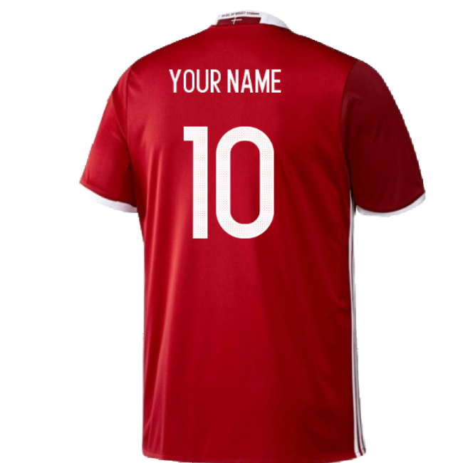 Denmark 2016-17 Home Shirt ((Excellent) 3XL) (Your Name)-Vantage Point Soccer