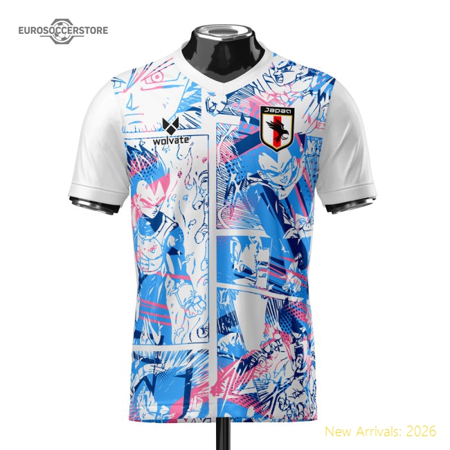 Japan Dragon Ball Z Heritage Football Jersey (Wolvate) Adult Short Sleeve-Vantage Point Soccer
