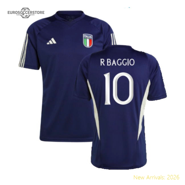 2023-2024 Italy Training Jersey (Dark Blue) (R BAGGIO 10)-Vantage Point Soccer
