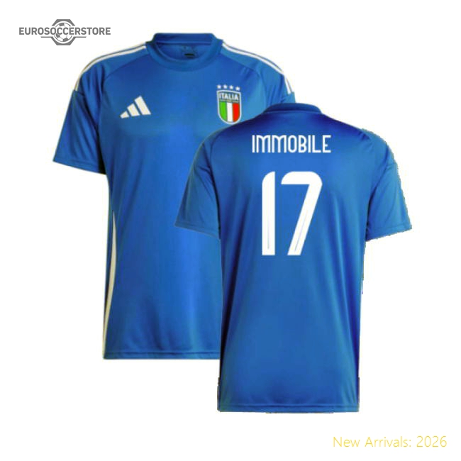2024-2025 Italy Home Fan Jersey (IMMOBILE 17)-Vantage Point Soccer