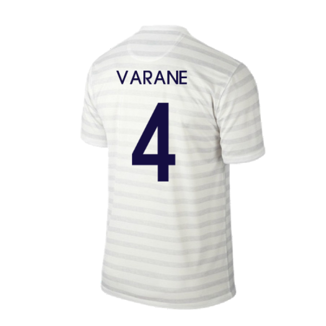 France 2014-15 Away Shirt ((Excellent) M) (Varane 4)-Vantage Point Soccer