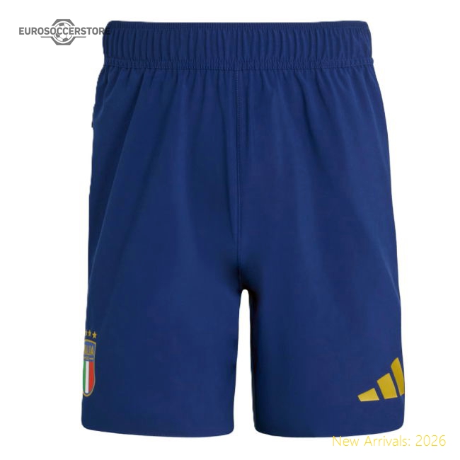 2026-2027 Italy Travel Shorts (Blue)-Vantage Point Soccer