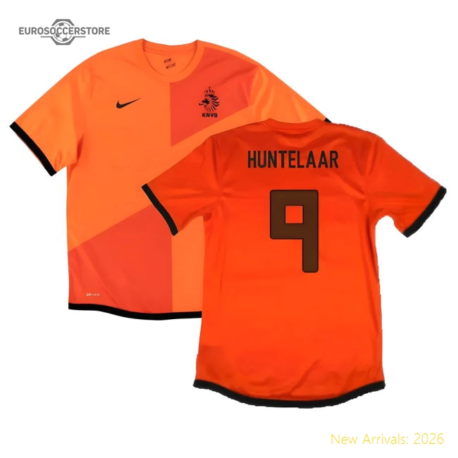 Holland 2012-13 Home Shirt ((Very Good) S) (Huntelaar 9)-Football Jersey Hub