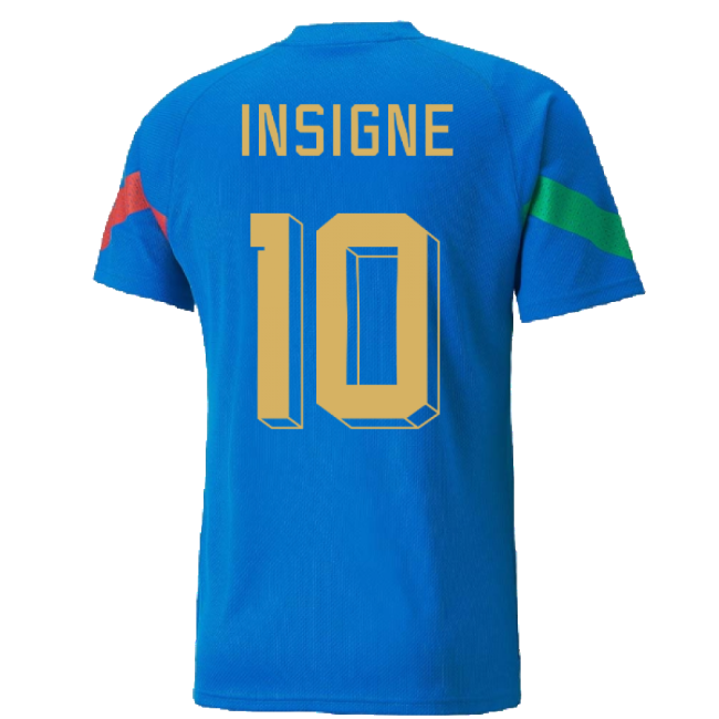 2022-2023 Italy Player Training Jersey (Blue) (INSIGNE 10)-Vantage Point Soccer