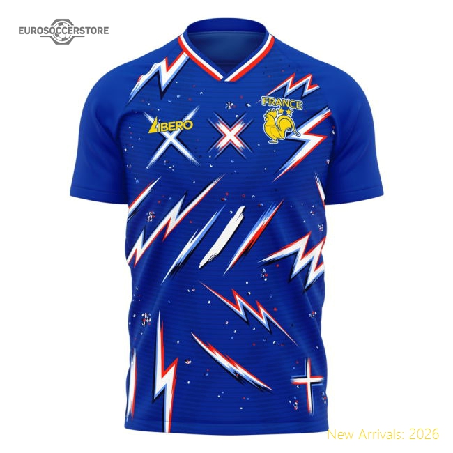 2025-2026 France Home Pre-Match Concept Shirt Womens-Vantage Point Soccer