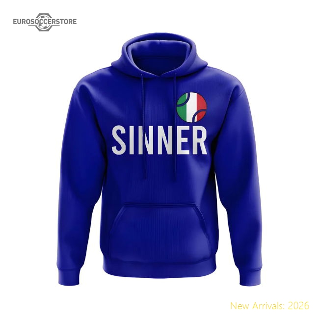 Jannik Sinner Italy Name Hoody (Royal Blue)-Vantage Point Soccer