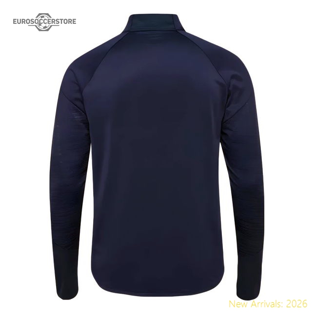 2024-2025 Denmark Pro Half Zip Sweat Top (Marine)-Vantage Point Soccer