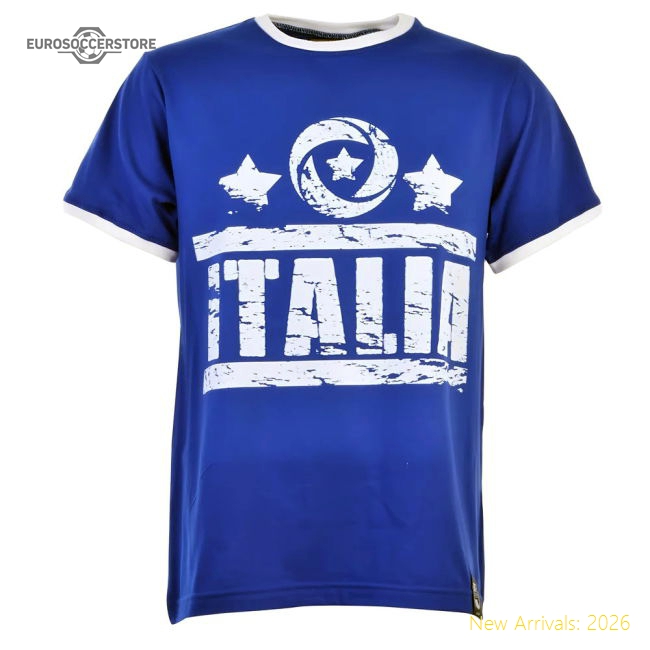 Italia T-Shirt - Royal/White Ringer-Vantage Point Soccer
