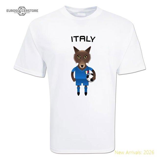 Italy Mascot Soccer T-shirt-Vantage Point Soccer
