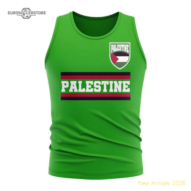 Palestine Core Football Country Sleeveless Tee (Green)-Vantage Point Soccer