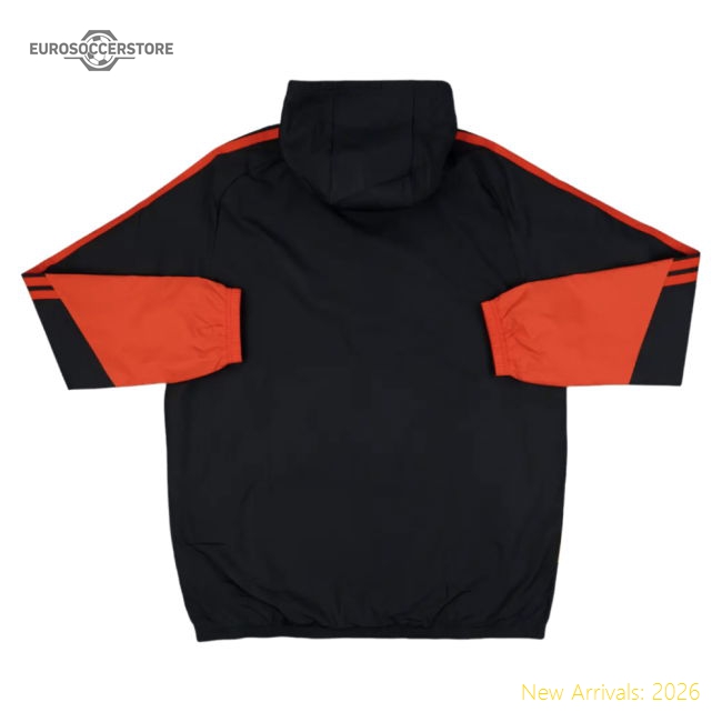 2026-2027 Belgium Allweather Jacket (Black)-Vantage Point Soccer