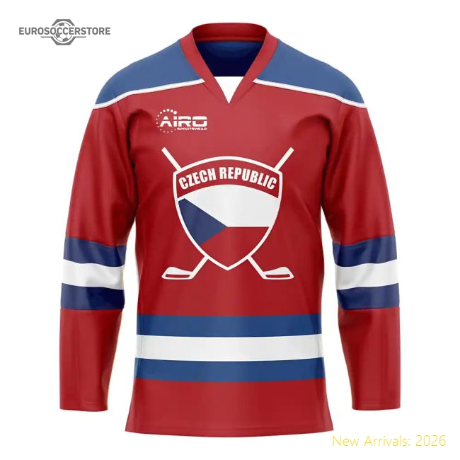 Czech Republic Home Ice Hockey Shirt-Vantage Point Soccer