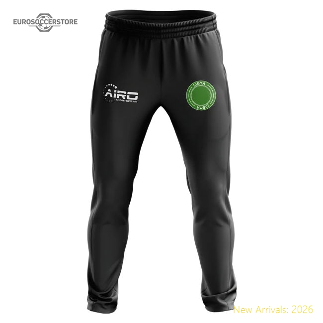 Libya Concept Football Training Pants (Black)-Vantage Point Soccer