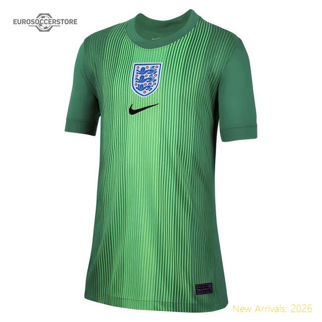2025-2026 England WEC Goalkeeper Shirt (Green) - Kids-Vantage Point Soccer