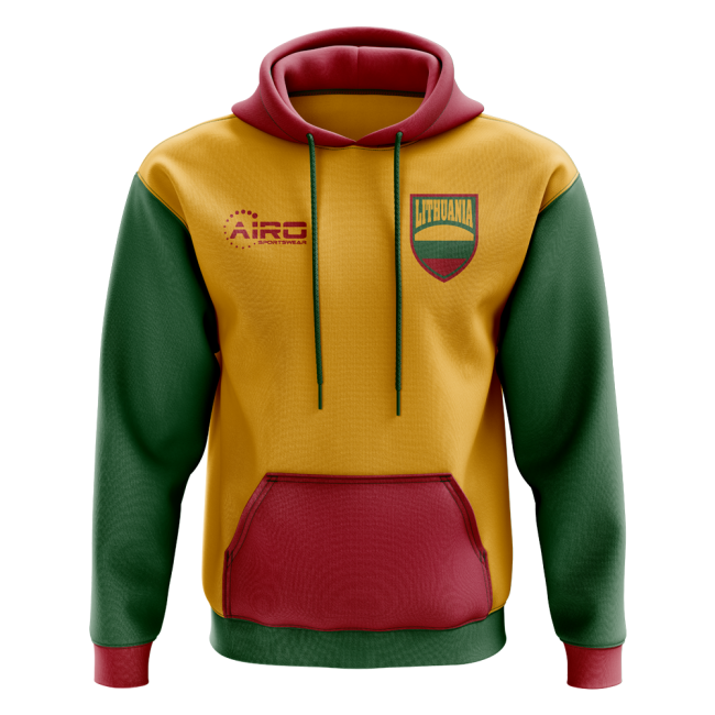 Lithuania Concept Country Football Hoody (Yellow)-Football Shirts Shop