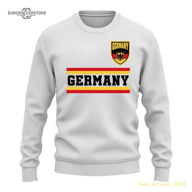 Germany Core Country Sweatshirt (White)-Vantage Point Soccer