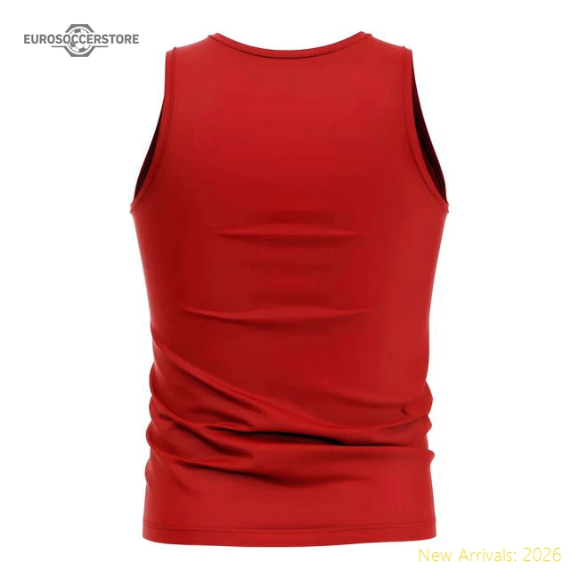 Nepal Core Football Country Sleeveless Tee (Red)-Vantage Point Soccer