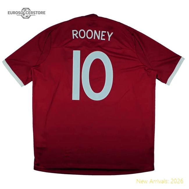 England 2010-11 Away Shirt (3XL) Rooney #10 (Mint)-Vantage Point Soccer