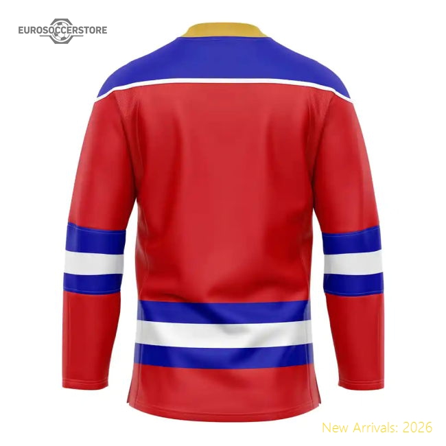Russia Home Ice Hockey Shirt-Vantage Point Soccer