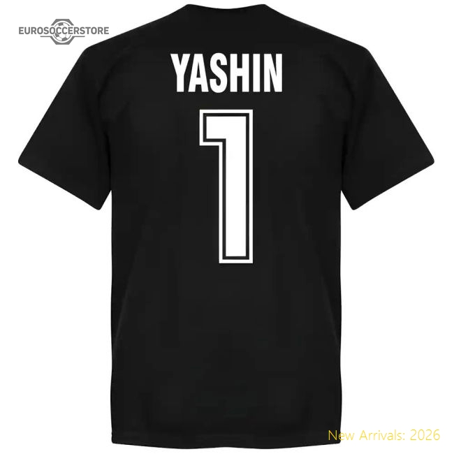 Russia Team Yashin T-Shirt - Black-Vantage Point Soccer