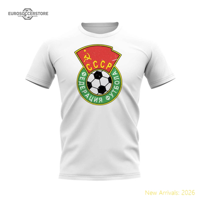 CCCP Vintage Badge T-Shirt (White)-Vantage Point Soccer