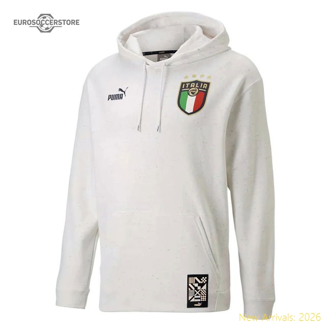 2022-2023 Italy FtblCulture Hoody (White Heather)-Vantage Point Soccer