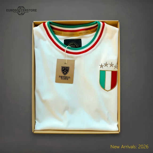 Italy Gli Azzurri Away Retro Football Shirt-Vantage Point Soccer