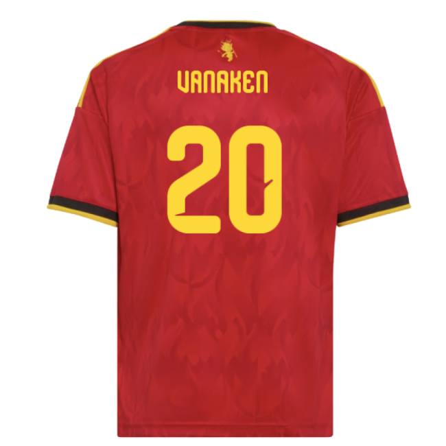 2026-2027 Belgium Home Shirt (Kids) (Vanaken 20)-Vantage Point Soccer