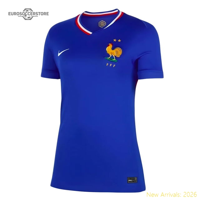 2024-2025 France Home Shirt (Womens)-Vantage Point Soccer