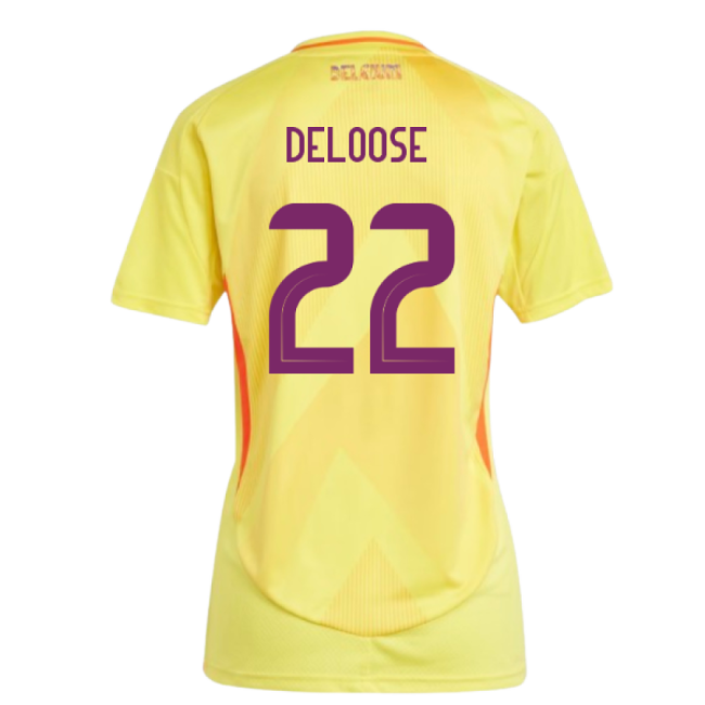 2025-2026 Belgium Womens Team Away Shirt (Ladies) (Deloose 22)-Vantage Point Soccer