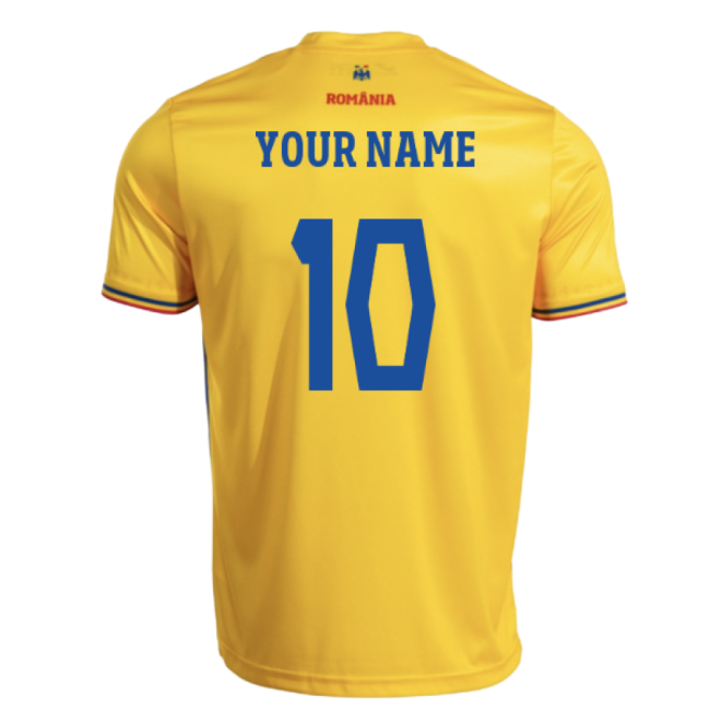 2025-2026 Romania Home Replica Shirt (Kids) (Your Name)-Vantage Point Soccer