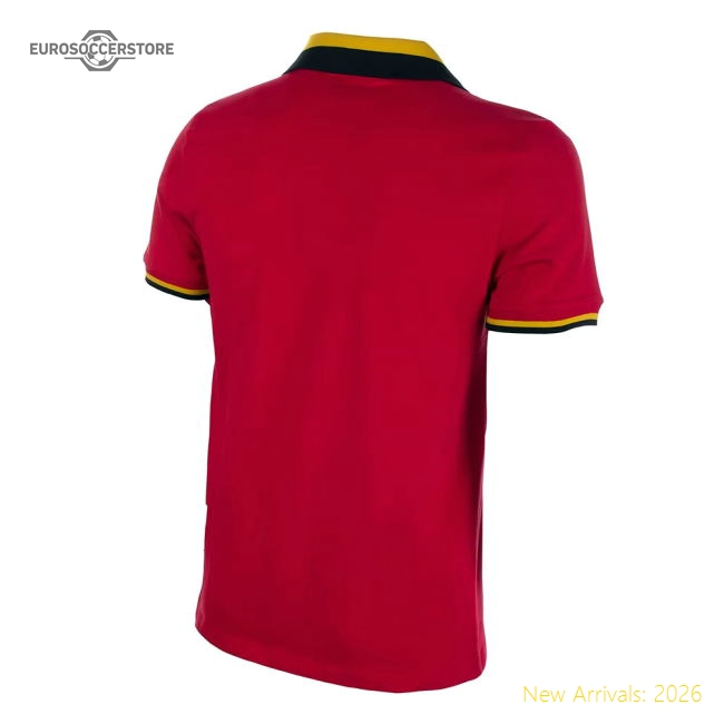 Belgium 1960's Short Sleeve Retro Football Shirt-Vantage Point Soccer