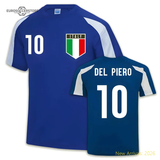 Italy Sports Training Jersey (Del Piero 10)-Vantage Point Soccer
