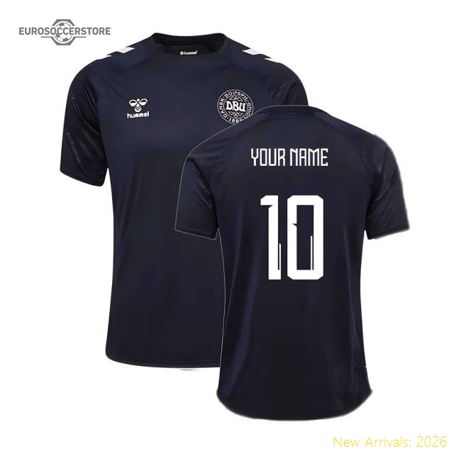 2024-2025 Denmark Training Jersey (Marine) (Your Name)-Vantage Point Soccer