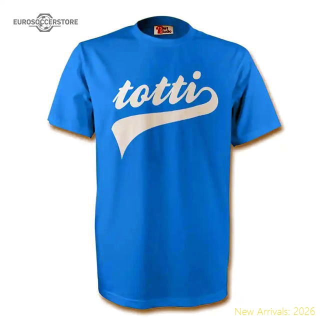Francesco Totti Italy Signature Tee (sky Blue)-Vantage Point Soccer