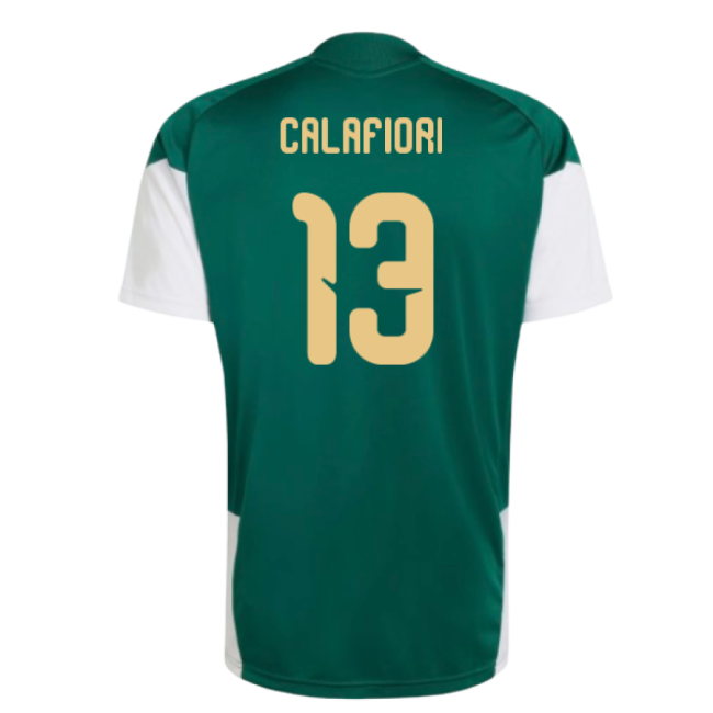 2026-2027 Italy Training Jersey (Green) (Calafiori 13)-ly44