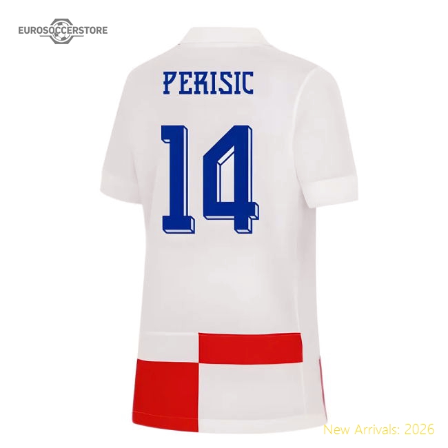 2024-2025 Croatia Home Shirt (Kids) (Perisic 14)-Vantage Point Soccer